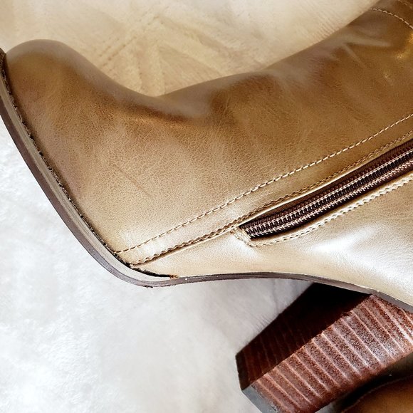 XX SOLD XX dbDk Knee high block chunky heel riding boots - Picture 5 of 5